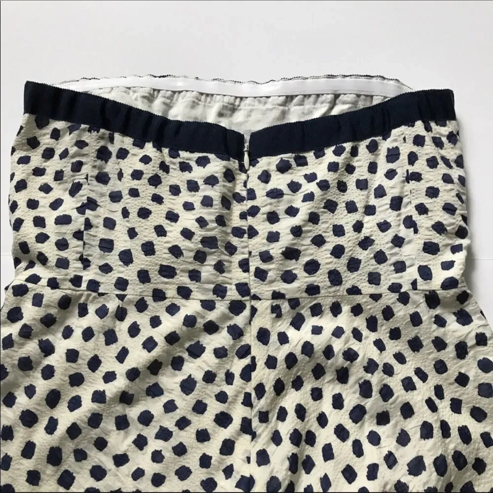 J crew strapless dress Sz 0 Navy blue